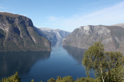 Blick in einen südnorwegischen Fjord