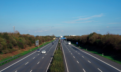Autobahn Highway Herbst 2014