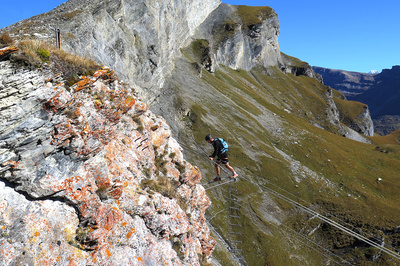 Ausstieg vom kleinen Gemmi-Klettersteig