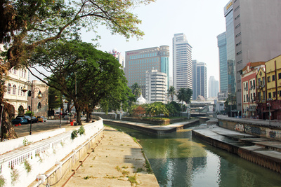 Flussmündung Kuala Lumpur