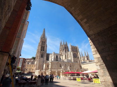 Blick auf die Kathedrale in Burgos