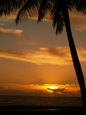 Sonneuntergang in Puerto de Tazacorte