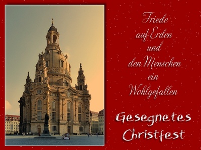 Weihnachtskarte Kreuzkirche Dresden