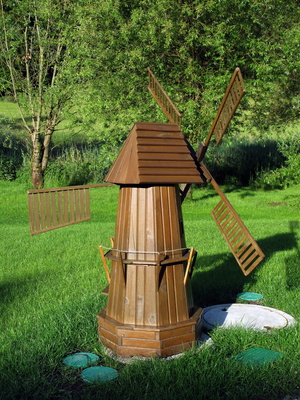 Miniatur-Windmühle