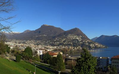 Lugano mit Monte Boglia