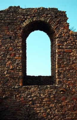mittelalterliches Burgfenster