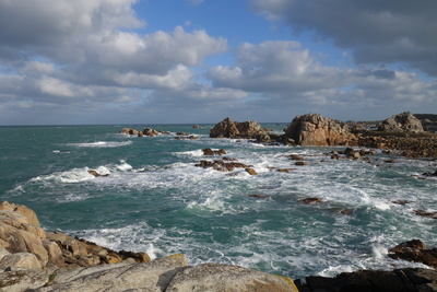 Rauhes Meer der Bretagne