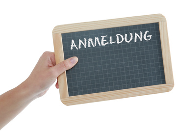 Tafel ANMELDUNG