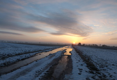 Sonnenaufgang im Februar