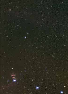 Orions Gürtelsterne und M78