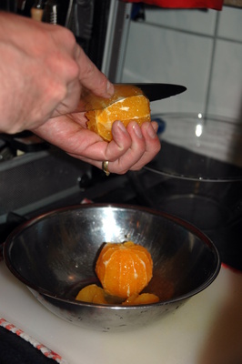 Orange filetieren