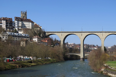 Pont de Zähringen über die Sarine