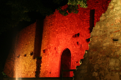 Lichtspiel auf der Ruine