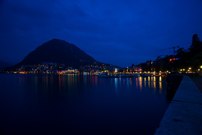 Lugano, Abendstimmung am See