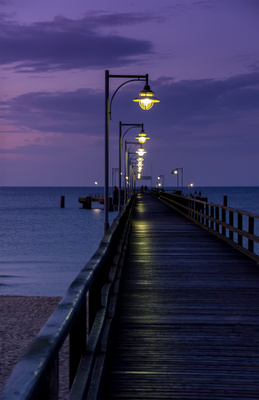Seebrücke bei Nacht Seebrücke bei Nacht