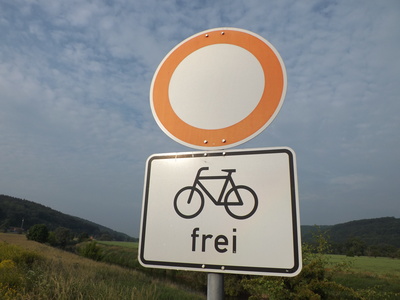 Frei für Radfahrer