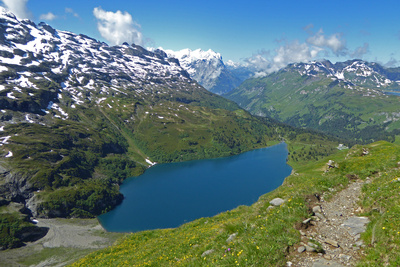 Der Engstlensee von oben