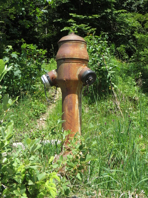 Rostiger Hydrant