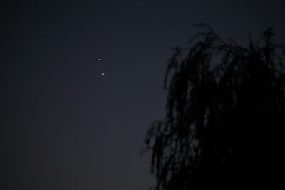 Jupiter und Venus begegnen sich am Westhimmel