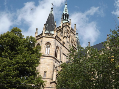 Teilansicht des Erfurter Dom