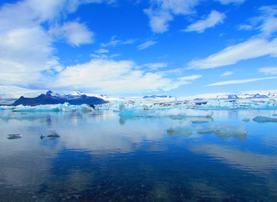 Eisschollen vor Island