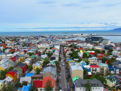 Die Dächer von Reykjavik