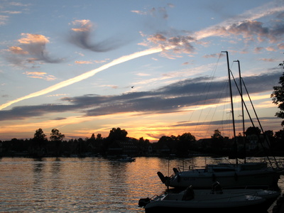 Abends am Hafen