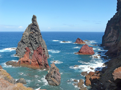 Felsen vor der Küste von Madeira