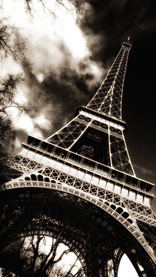 Eiffelturm schwarzweiß