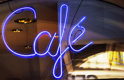 Cafe - Lichtwerbung