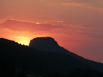 Sonnenuntergang am tafelberg