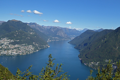 Lago di Lugano: Sicht ostwärts