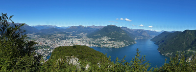 Lugano vom San Salvatore aus