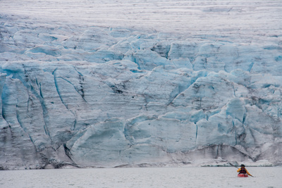 Kajak am Gletscher
