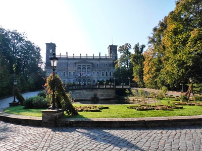 Blick auf Schloss Albrechtsberg Dresden