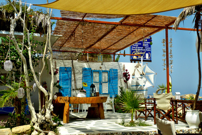 Griechische Strand-Taverne auf Zakynthos