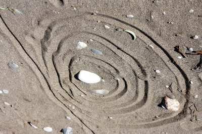 Kreise im Sand