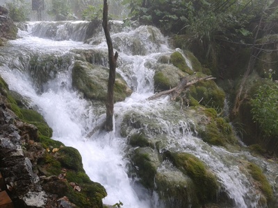 Wasserfall in plitvicer