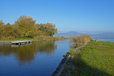 Grand Canal mündet in den Lac Léman