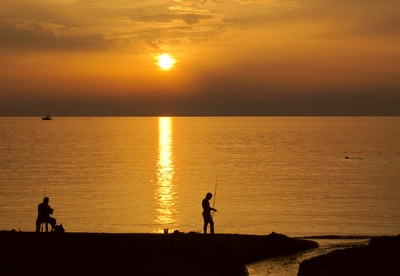 Abends am Meer