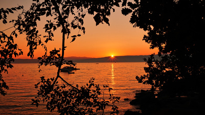 Traumhafter Sonnenuntergang in Njivice