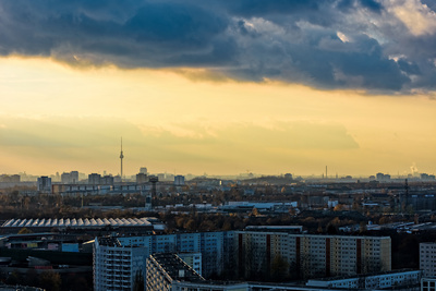 Dunkle Wolken über Berlin