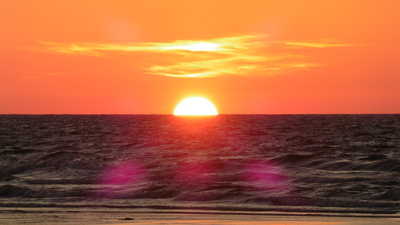 Sonnenaufgang am Strand von Hou,DK