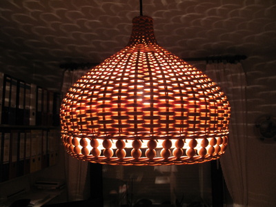 Lampenschirm im Arbeitszimmer