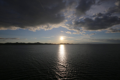 Sonnenuntergang vor Zadar