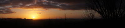 Sonnenuntergang-Panorama