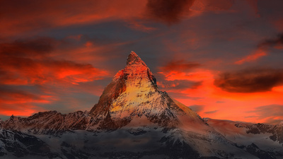 Abend am Matterhorn