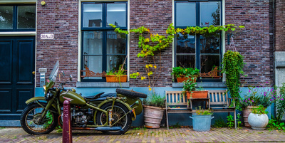 Motorrad in Amsterdam