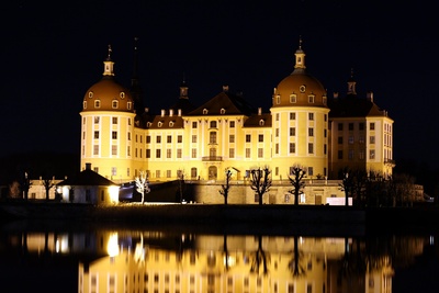 Schloss Moritzburg bei Nacht 2