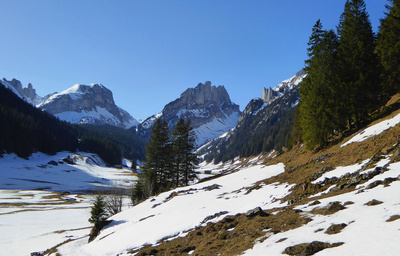 Alpsteingebiet im Februar